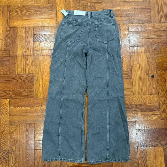 Arizona Jean Co Hi-Rise Wide Leg Grey Jeans Size 6 - Picture 2 of 8